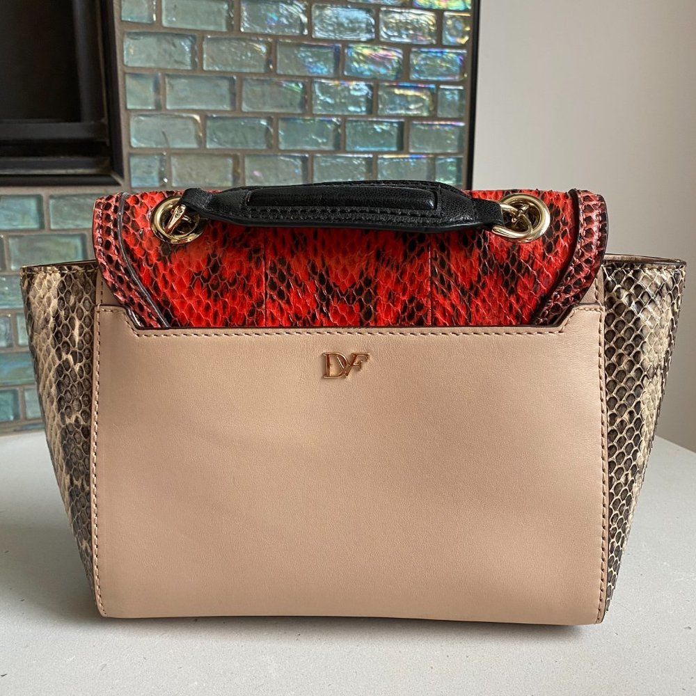 Bundle- Dvf Black Python Shoulder Bag & Tote! - image 6